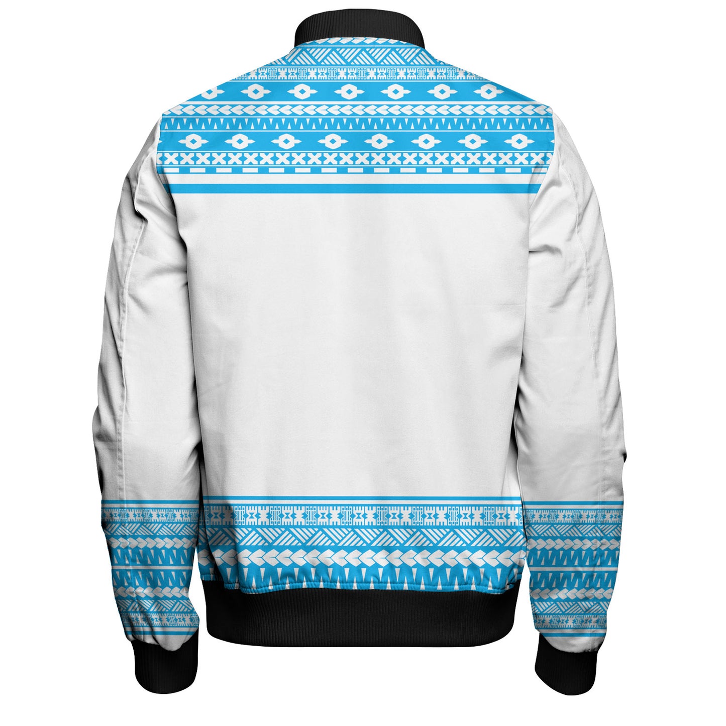 Fiji Bomber Jacket Fijian Makare And Tapa Design