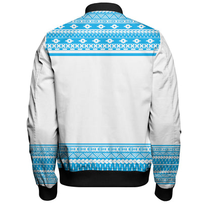 Fiji Bomber Jacket Fijian Makare And Tapa Design