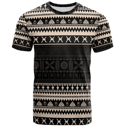 Fiji T-Shirt Fijian Masi Pattern Palm Style