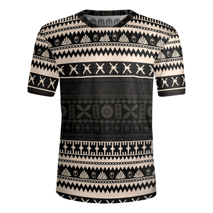 Fiji Rugby Jersey Fijian Masi Pattern Palm Style