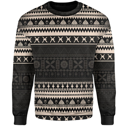Fiji Sweatshirt Fijian Masi Pattern Palm Style