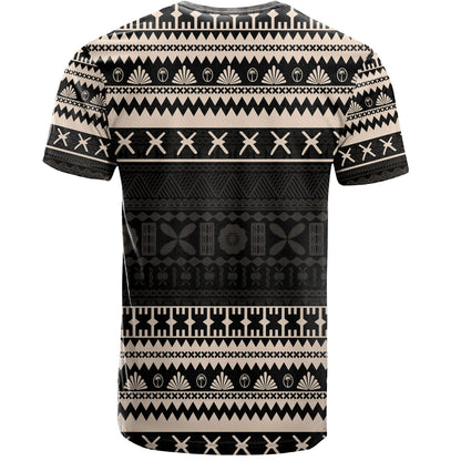 Fiji T-Shirt Fijian Masi Pattern Palm Style