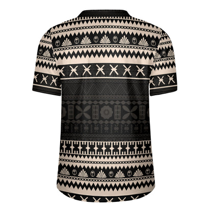 Fiji Rugby Jersey Fijian Masi Pattern Palm Style