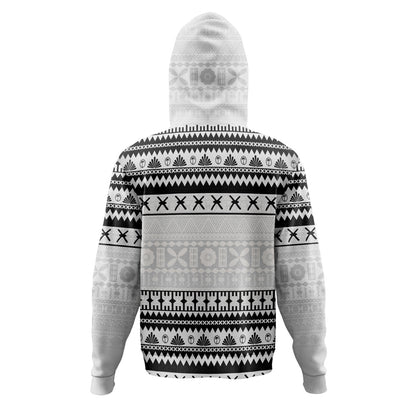 Fiji Hoodie Fijian Masi Pattern Palm Style