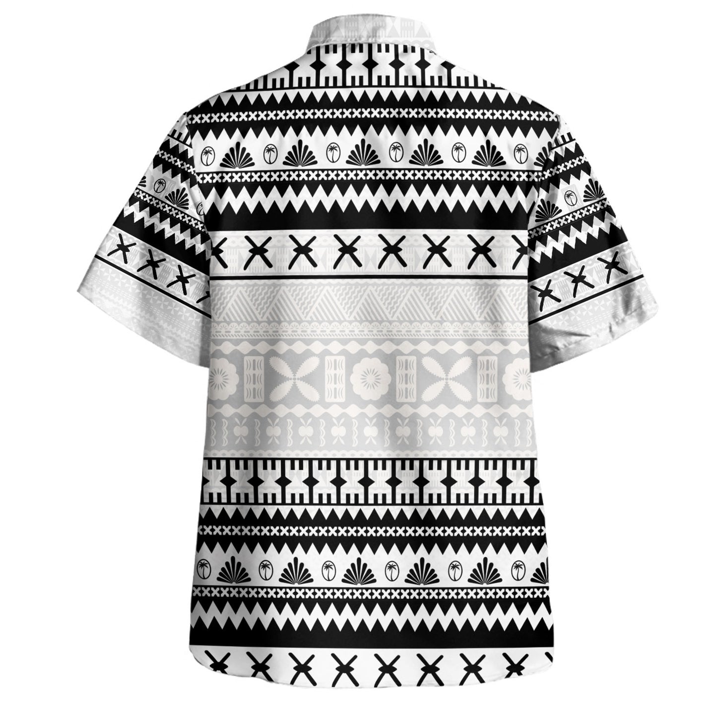 Fiji Hawaiian Shirt Fijian Masi Pattern Palm Style