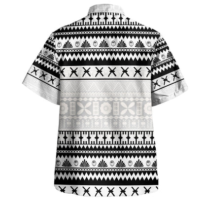 Fiji Hawaiian Shirt Fijian Masi Pattern Palm Style