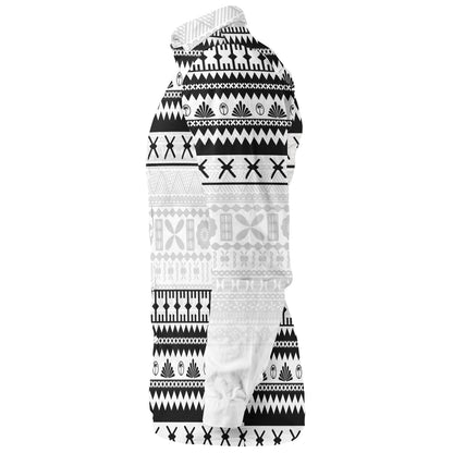 Fiji Long Sleeve Shirt Fijian Masi Pattern Palm Style