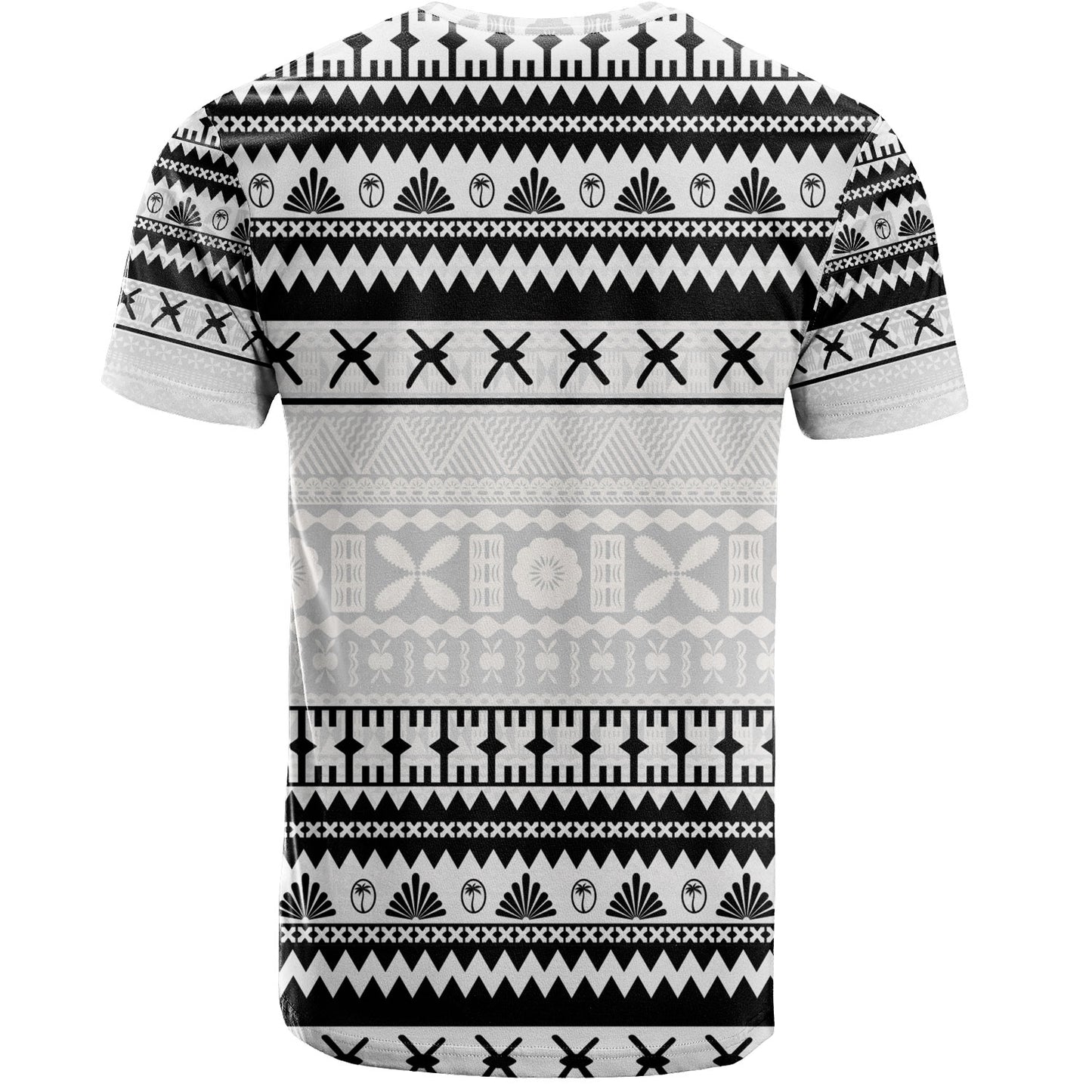 Fiji T-Shirt Fijian Masi Pattern Palm Style
