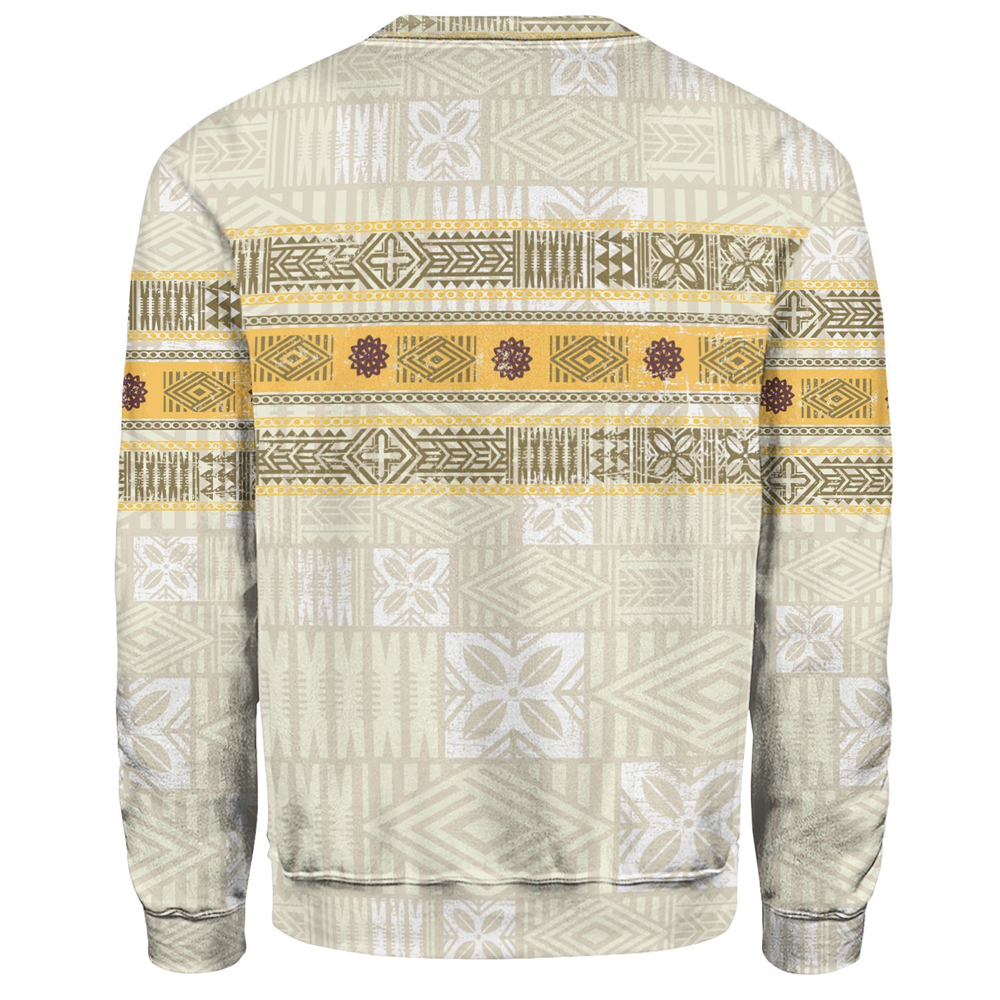 Fiji Sweatshirt Fijian Masi Tapa Design