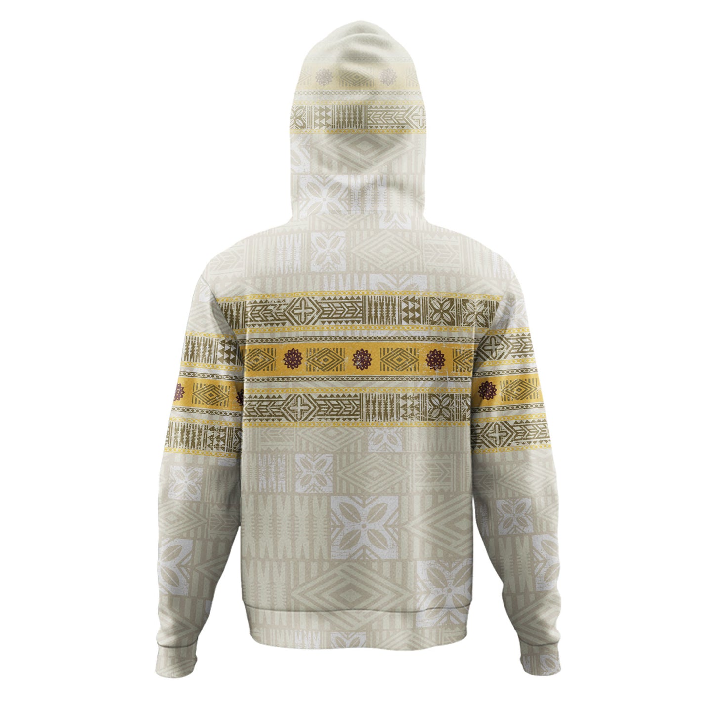 Fiji Hoodie Fijian Masi Tapa Design