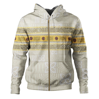 Fiji Hoodie Fijian Masi Tapa Design