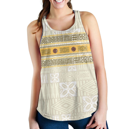 Fiji Women Tank Fijian Masi Tapa Design