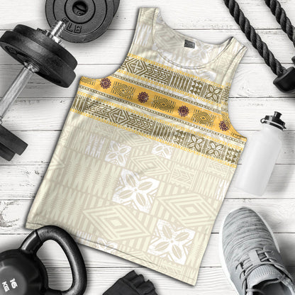 Fiji Tank Top Fijian Masi Tapa Design