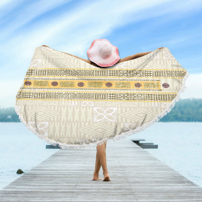 Fiji Beach Blanket Fijian Masi Tapa Design