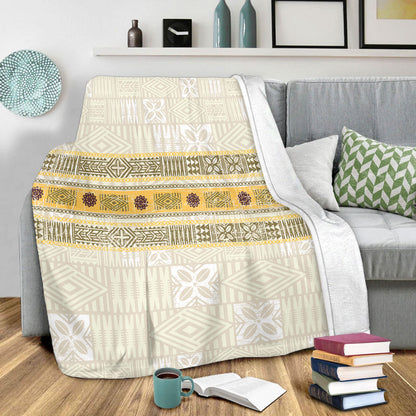 Fiji Premium Blanket Fijian Masi Tapa Design