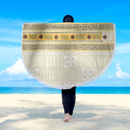 Fiji Beach Blanket Fijian Masi Tapa Design