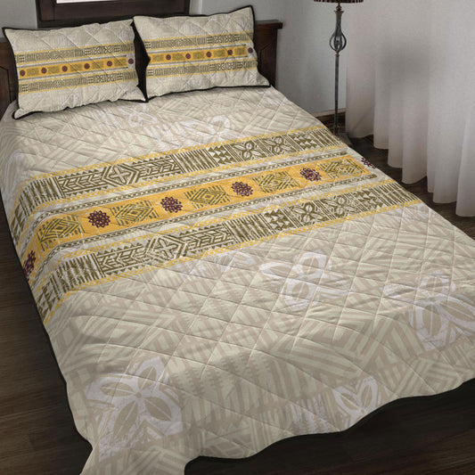 Fiji Quilt Bed Set Fijian Masi Tapa Design