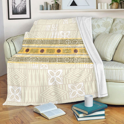 Fiji Premium Blanket Fijian Masi Tapa Design