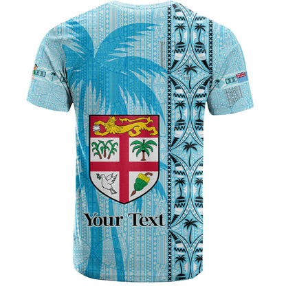 Fiji Custom Personalised T-Shirt Fijian Tapa Palms Designs