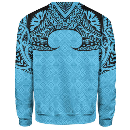 Fiji Sweatshirt Fijian Masi Pacific Tribal Designs