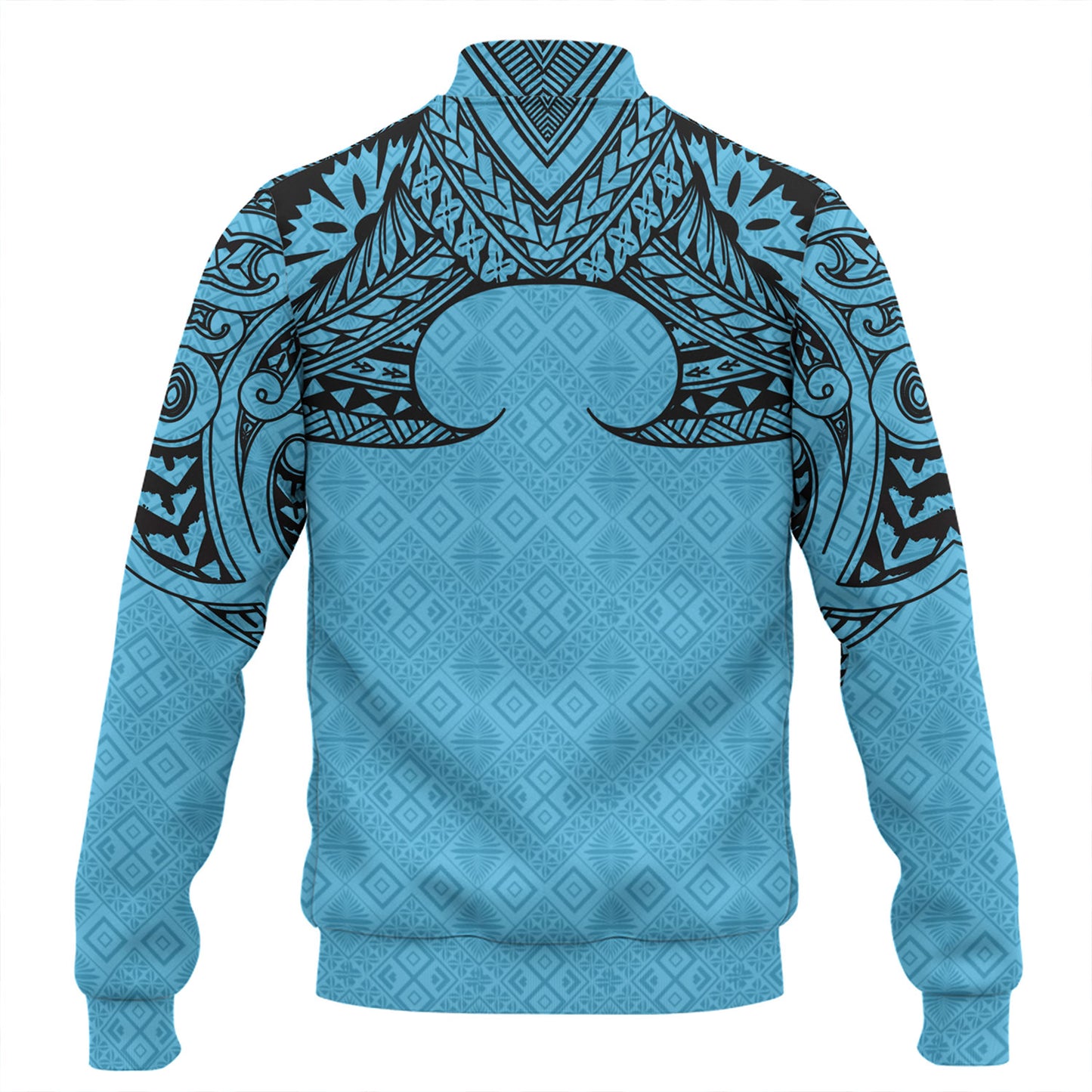 Fiji Baseball Jacket Fijian Masi Pacific Tribal Designs