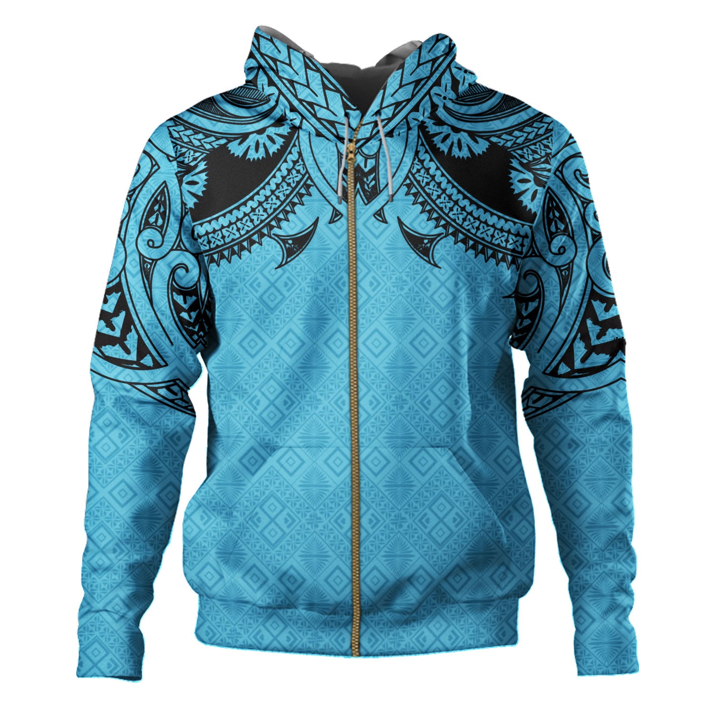 Fiji Hoodie Fijian Masi Pacific Tribal Designs