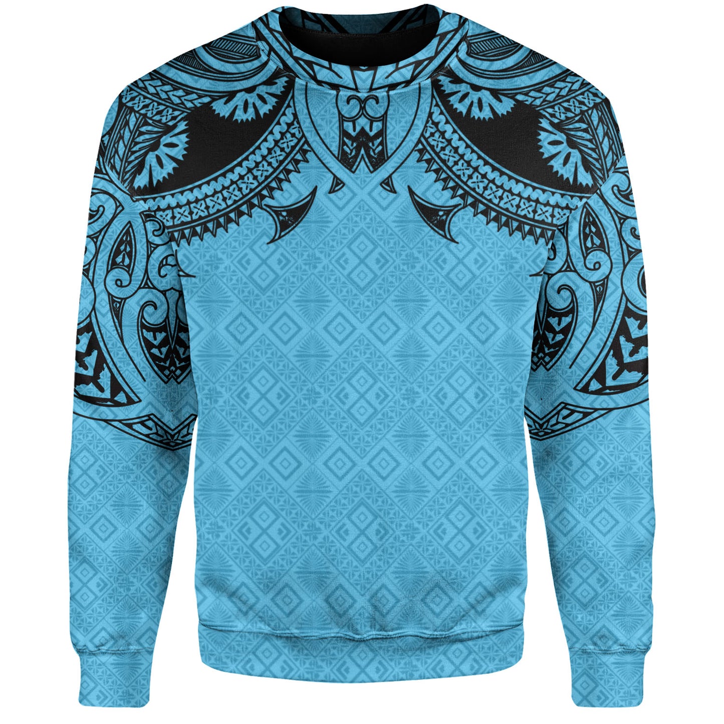Fiji Sweatshirt Fijian Masi Pacific Tribal Designs