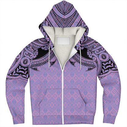 Fiji Sherpa Hoodie Fijian Masi Pacific Tribal Designs