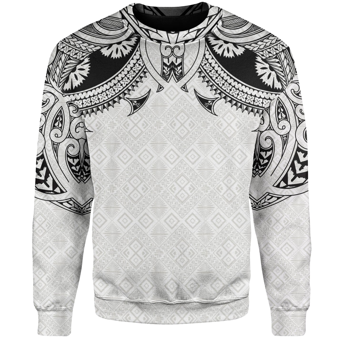 Fiji Sweatshirt Fijian Masi Pacific Tribal Designs