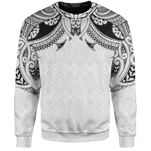 Fiji Sweatshirt Fijian Masi Pacific Tribal Designs