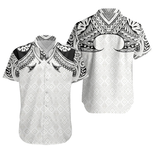 Fiji Short Sleeve Shirt Fijian Masi Pacific Tribal Designs