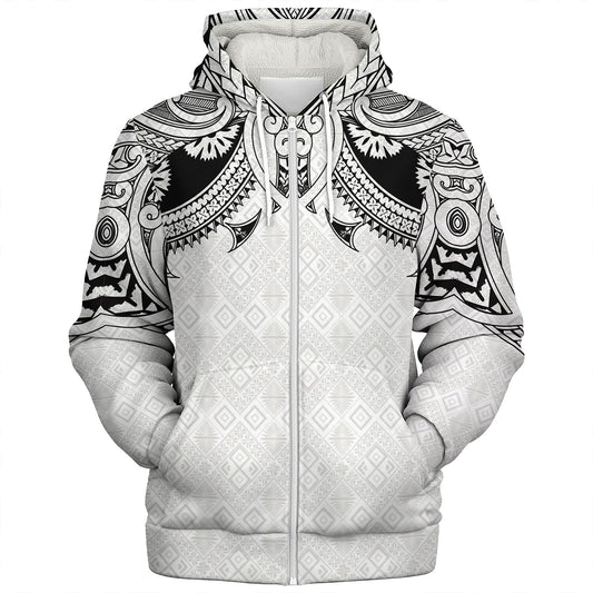 Fiji Sherpa Hoodie Fijian Masi Pacific Tribal Designs