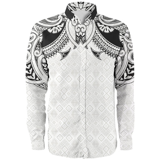 Fiji Long Sleeve Shirt Fijian Masi Pacific Tribal Designs