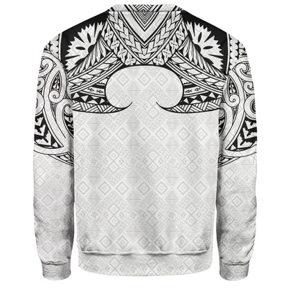 Fiji Sweatshirt Fijian Masi Pacific Tribal Designs
