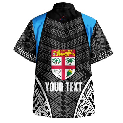 Fiji Hawaiian Shirt - Custom Fijian Tapa Patterns Sport Style
