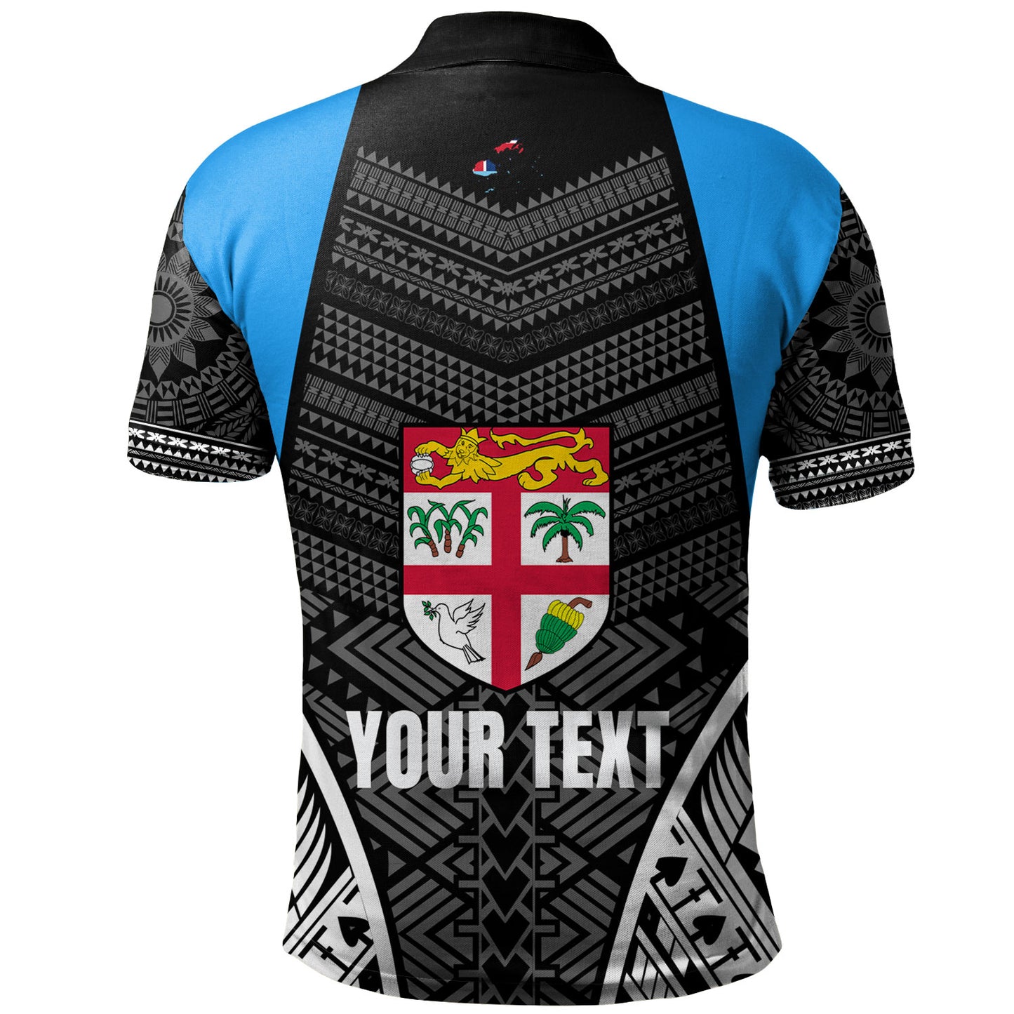 Fiji Polo Shirt - Custom Fijian Tapa Patterns Sport Style
