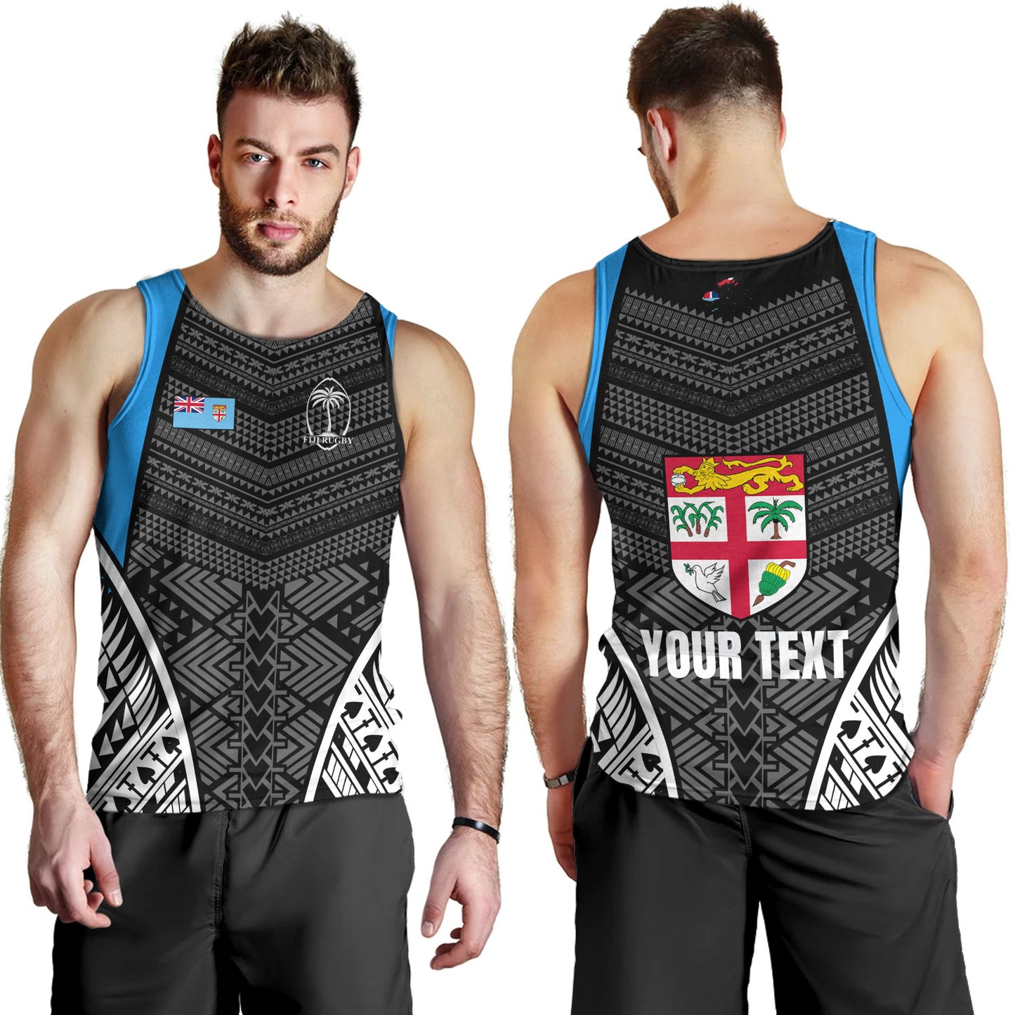 Fiji Tank Top - Custom Fijian Tapa Patterns Sport Style