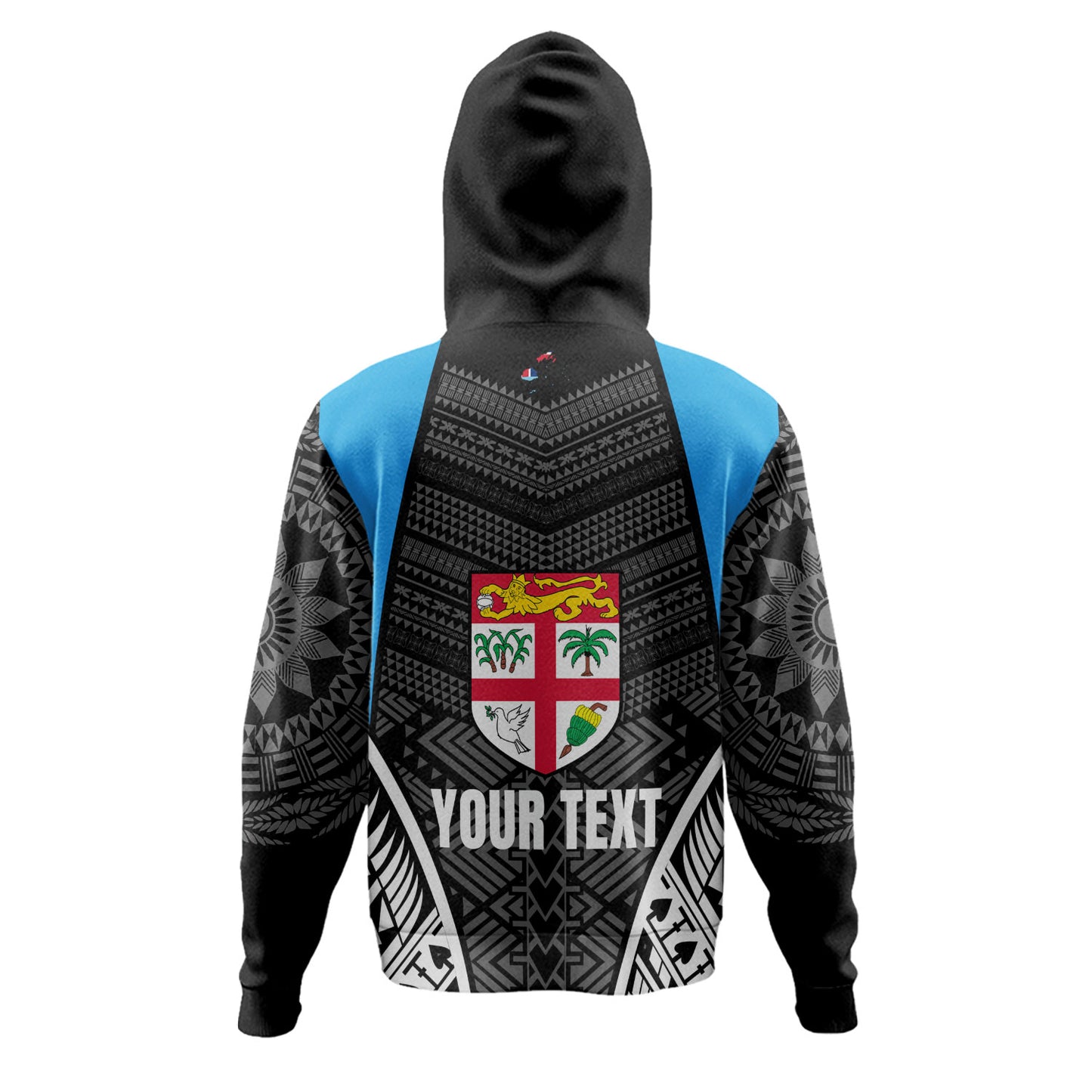Fiji Hoodie - Custom Fijian Tapa Patterns Sport Style
