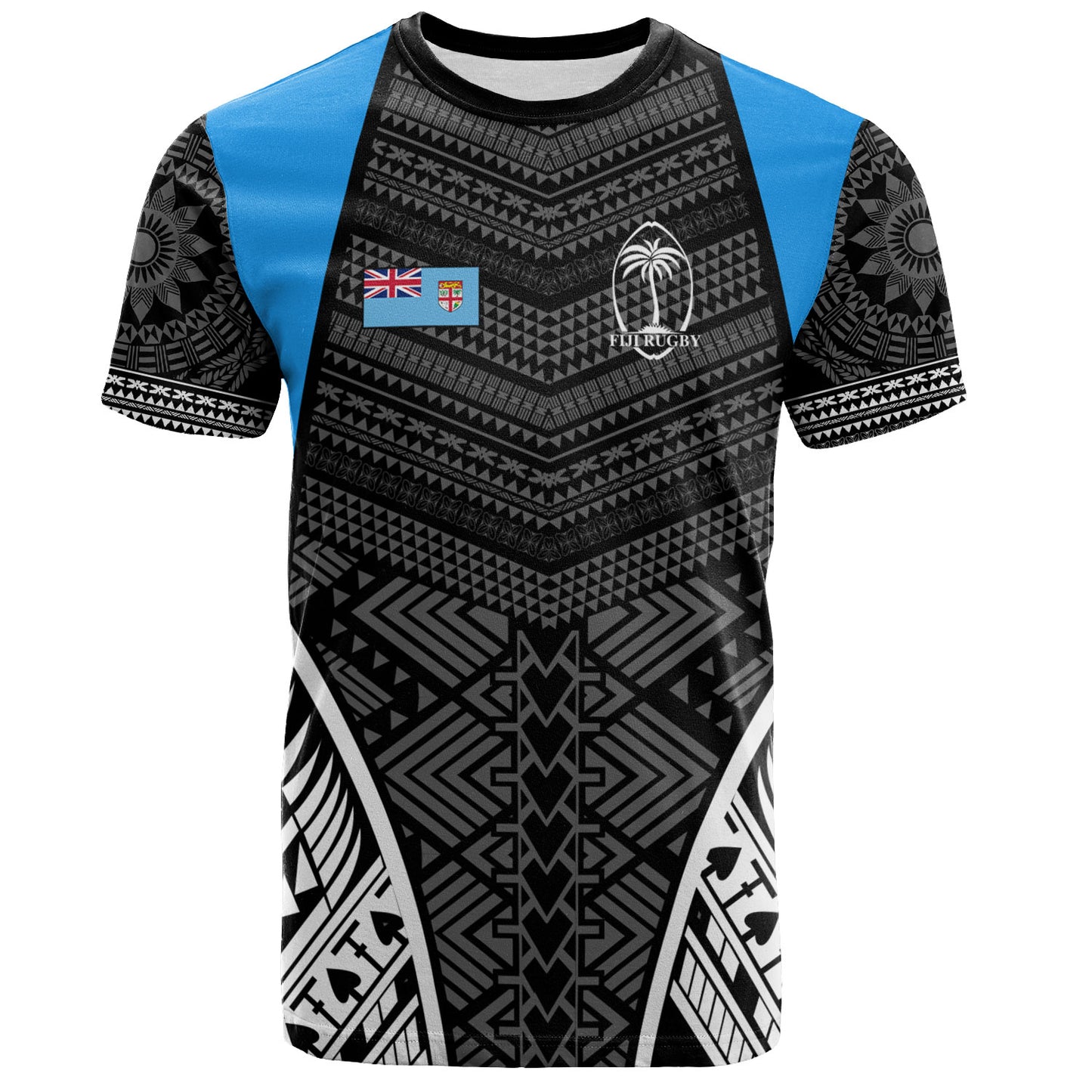 Fiji T-Shirt - Custom Fijian Tapa Patterns Sport Style
