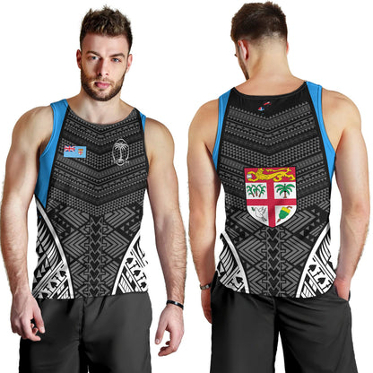 Fiji Tank Top - Custom Fijian Tapa Patterns Sport Style