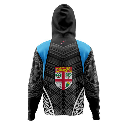 Fiji Hoodie - Custom Fijian Tapa Patterns Sport Style