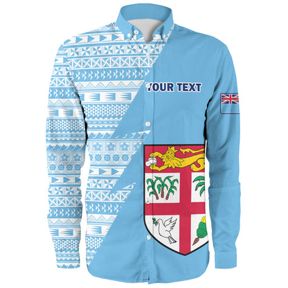Fiji Custom Personalised Long Sleeve Shirt Flash Style