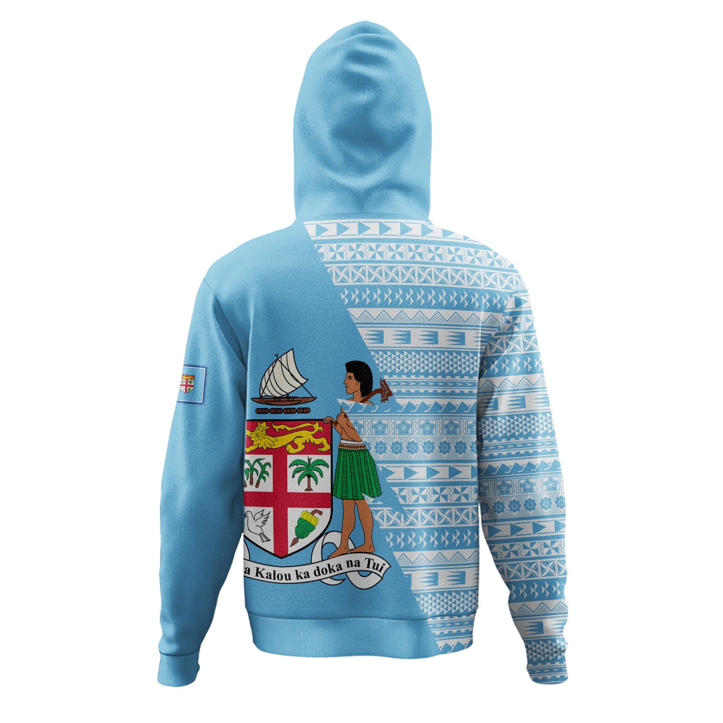 Fiji Custom Personalised Hoodie Flash Style