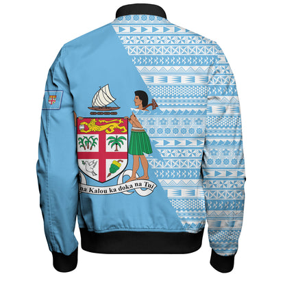 Fiji Custom Personalised Bomber Jacket Flash Style