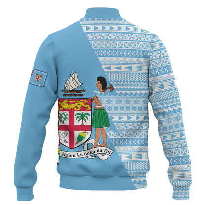 Fiji Custom Personalised Baseball Jacket Flash Style