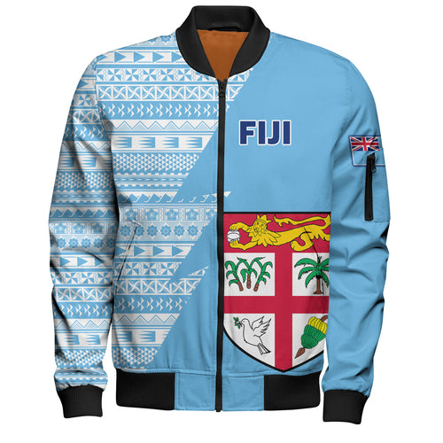 Fiji Custom Personalised Bomber Jacket Flash Style