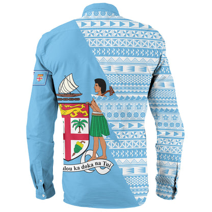 Fiji Custom Personalised Long Sleeve Shirt Flash Style