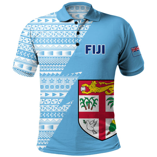 Fiji Custom Personalised Polo Shirt Flash Style