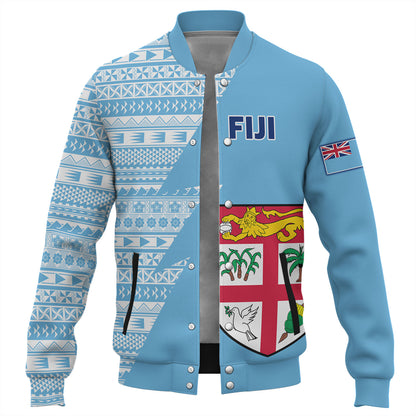 Fiji Custom Personalised Baseball Jacket Flash Style