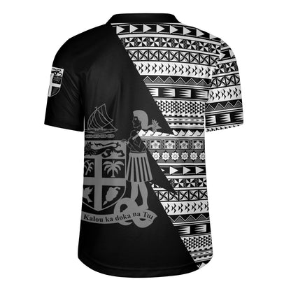 Fiji Custom Personalised Rugby Jersey Flash Style